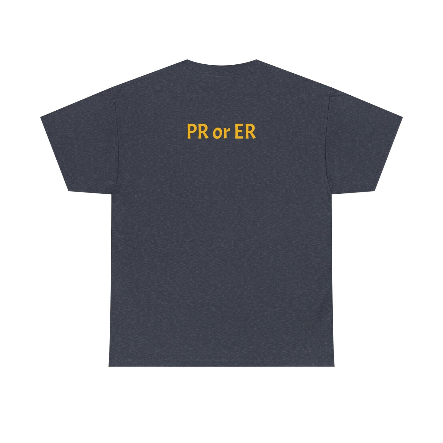 PR or ER shirt