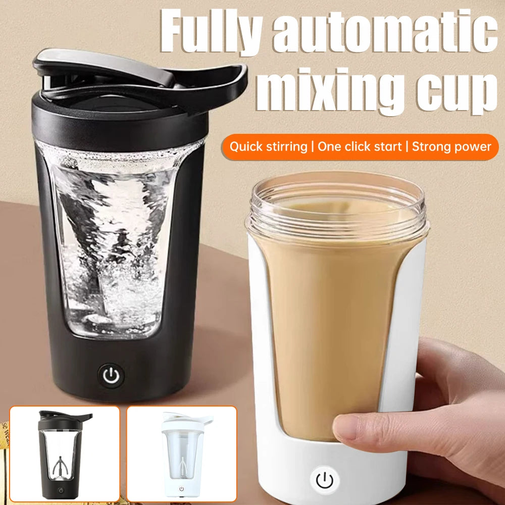 350ML Electric Protein Shaker Bottle – Fully Automatic Vortex Mixer for Smooth Shakes & Beverages