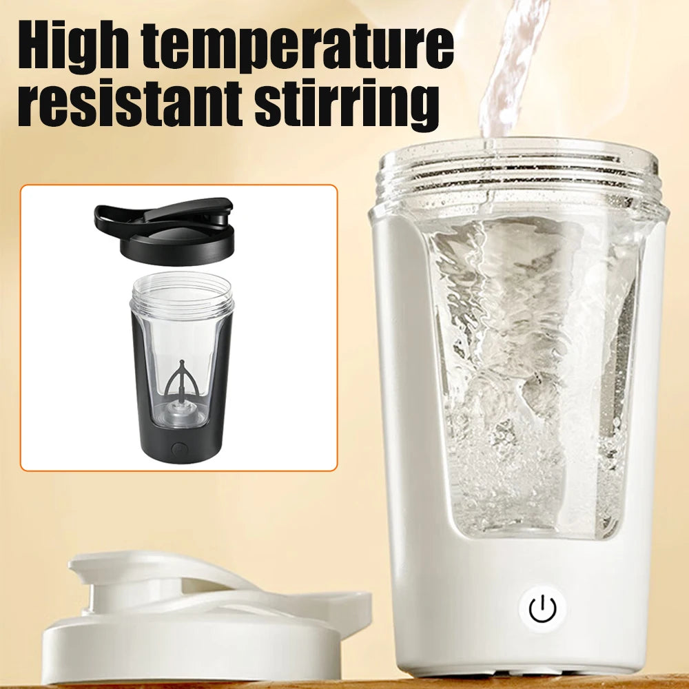 350ML Electric Protein Shaker Bottle – Fully Automatic Vortex Mixer for Smooth Shakes & Beverages