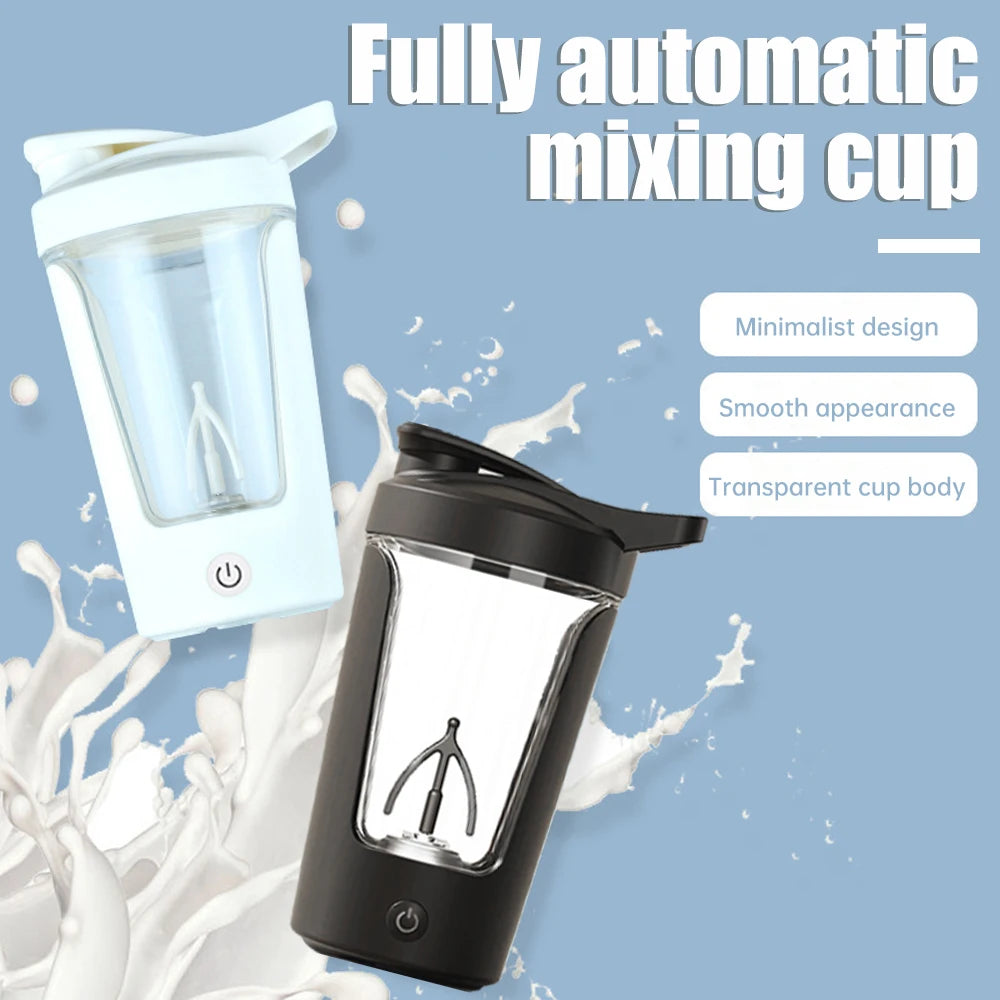 350ML Electric Protein Shaker Bottle – Fully Automatic Vortex Mixer for Smooth Shakes & Beverages